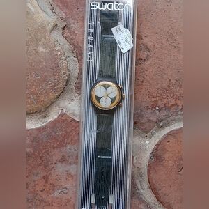 Vintage 1992 Swatch "Rollerball" Chrono Collectors Watch W/ Original Tags